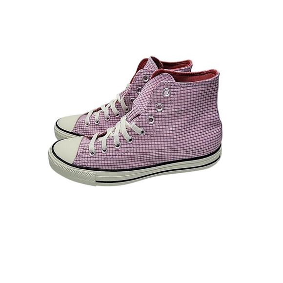 Converse Chuck Taylor All Star High Checkered Unisex - Vapor Violet Size W/ 9.5 - Picture 2 of 7